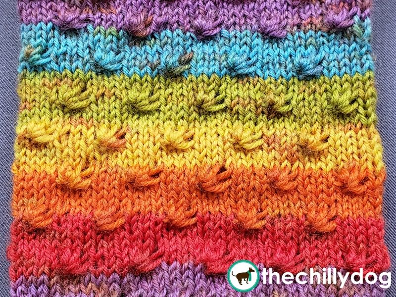 Add texture and dimension to plain stockinette stitch.