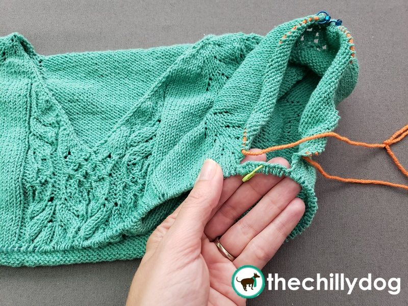 Casting On Underarm Stitches for TopDown Sweaters