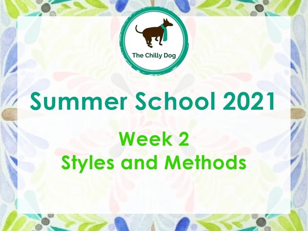 Summer School 2021 | Week 02