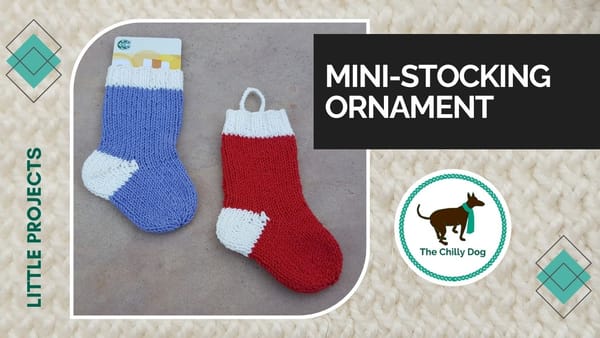 Knit Mini-Stocking Gift Card Holder