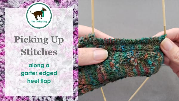 Picking Up Stitches on a Garter Edged Heel Flap