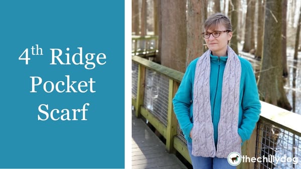 4th Ridge Pocket Scarf + A Course in Decreasing & Increasing
