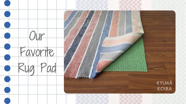 Our favorite pad for handwoven area rugs