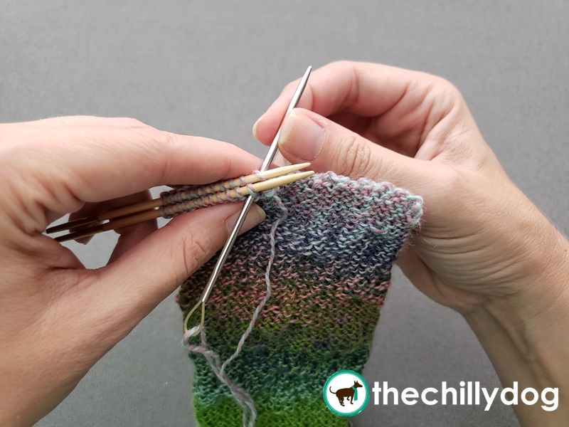 The Finchley graft is a term used to indicate grafting with the WS of stockinette facing out.