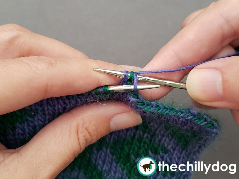 The one over two bind off is a specialty bind off that works well for double knitting.