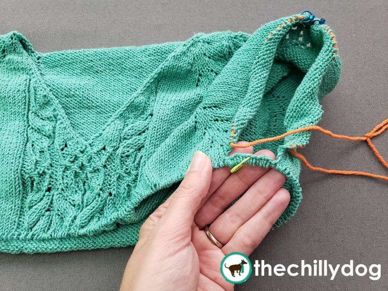 Casting On Underarm Stitches for Top-Down Sweaters