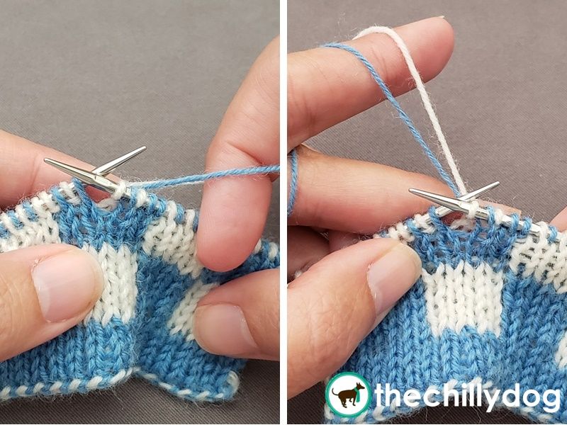Manipulating your yarn to create two layers of fabric at the same time.