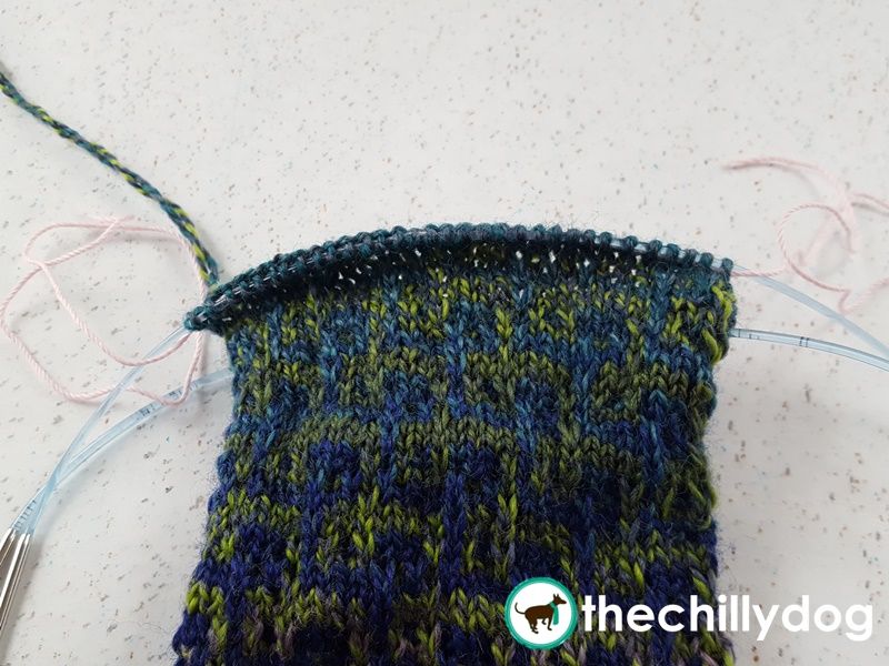 If you make a mistake in your knitting, it's easy to rip back to a lifeline.