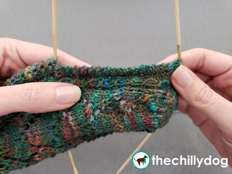 It's easier to identify where to pick up stitches when your heel flap is edged with garter stitch.