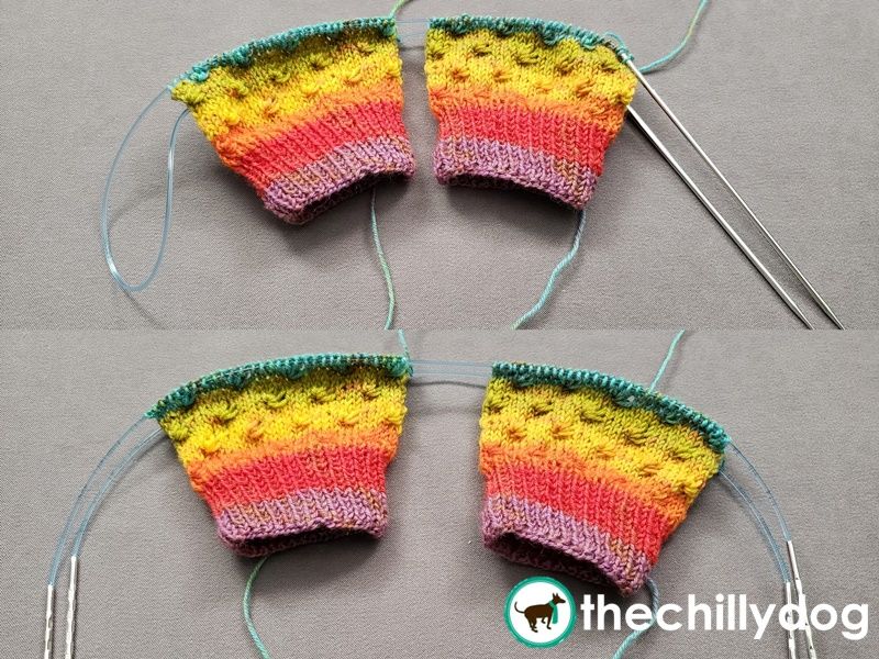 Knit both socks at the same time.