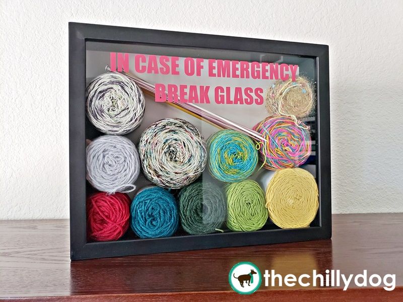 Yarn Emergency Shadow Box