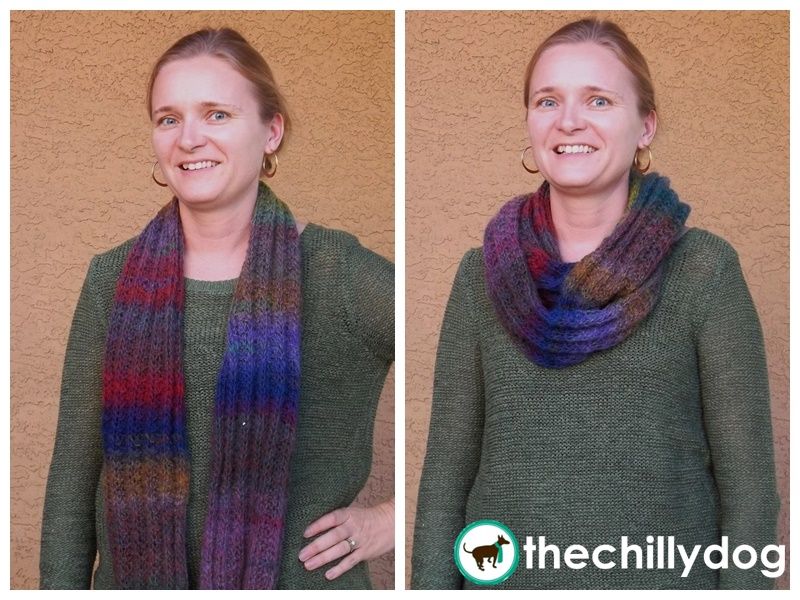 Wildflowers Knit Infinity Scarf