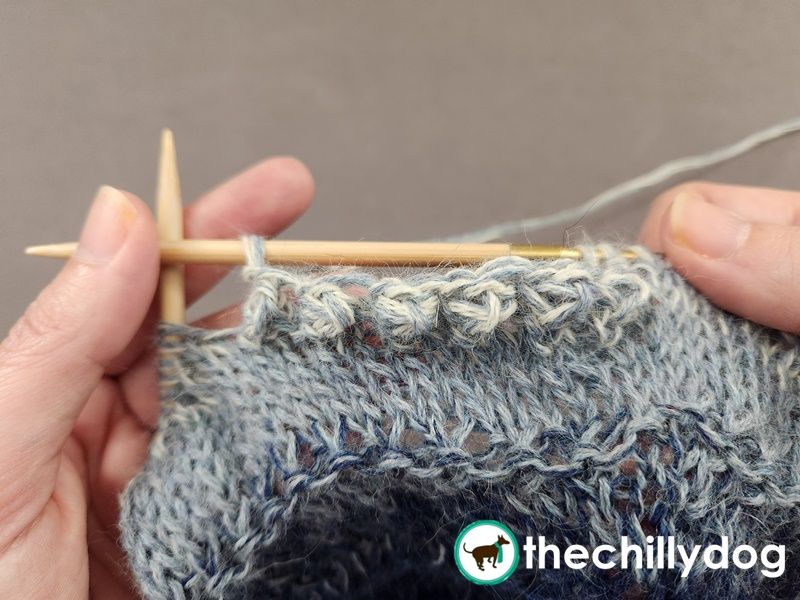 A decorative, bobble-like way to finish your knitting project.