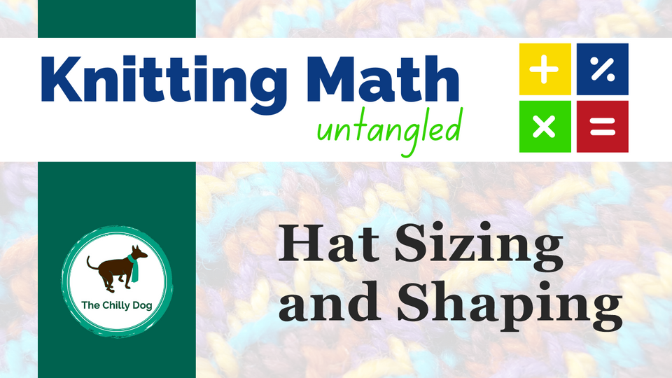 Determining hat circumference and decrease round spacing at the top of a knit hat