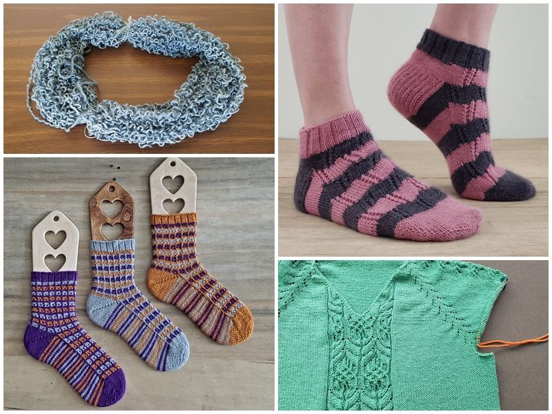 The Chilly Dog fetched your links to this month's featured knitting patterns, membership perks, tutorials, classes and more.