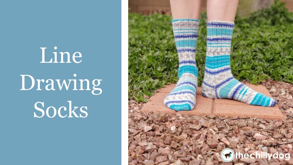 Line Drawing Socks